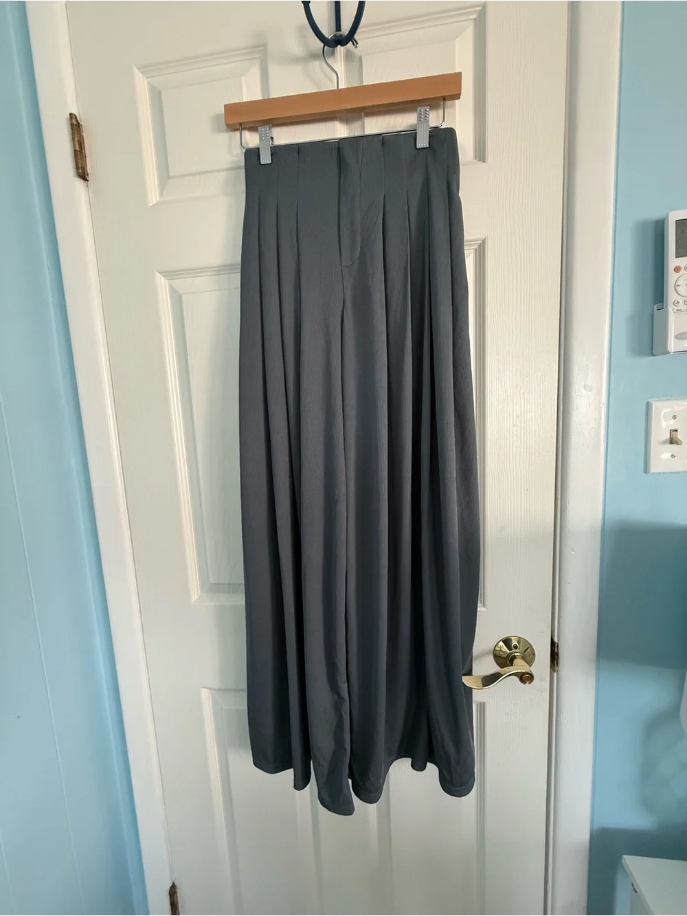 Halara Flex High Waisted Pocket Wide Leg Waffle Work Pants Weathervane NEW XS - Picture 4 of 7